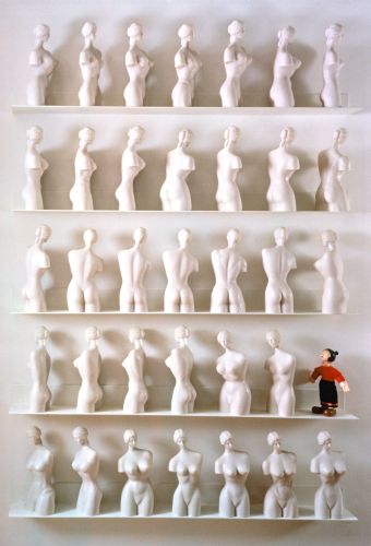 Venus Revisited 50s–90s, 1996 — Cast stone, aluminum — Shirley Klinghoffer