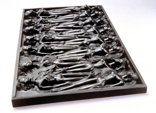 Doormat, 1996 — Cast black rubber — Shirley Klinghoffer