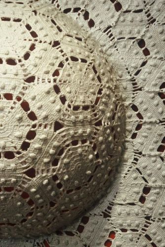 Legacy I (detail), 2007 — Crocheted yarn, giclee print on canvas — Shirley Klinghoffer
