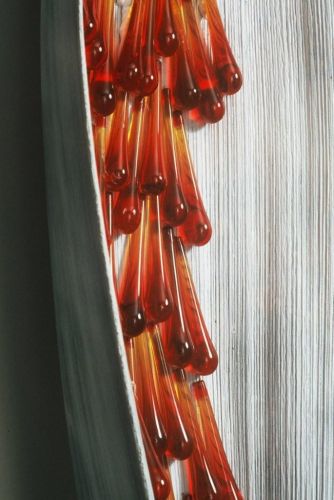 Vessel I (detail), 2007 — Seed pod, glass, rubber — Shirley Klinghoffer