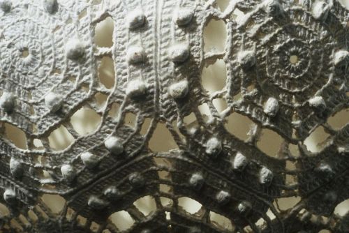 Legacy II (detail), 2007 — Crocheted yarn, wood — Shirley Klinghoffer