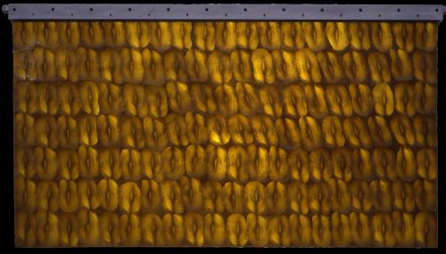 V Day, 2002 — Tinted rubber, steel — Shirley Klinghoffer